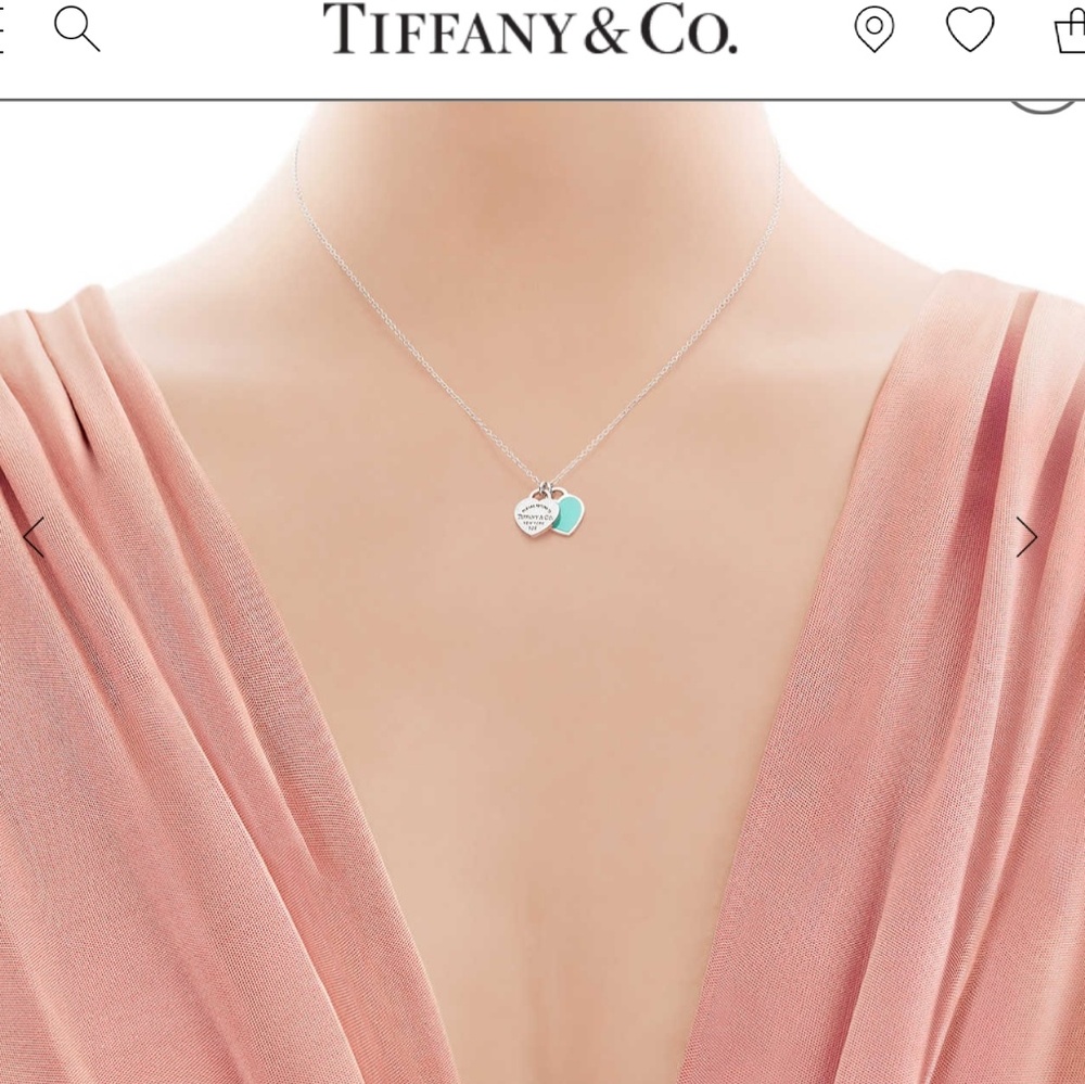 Tiffany & Co mini hearts pendant necklace